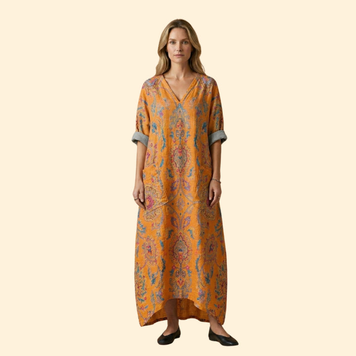 Women’s Maxi Dress with Front Pockets