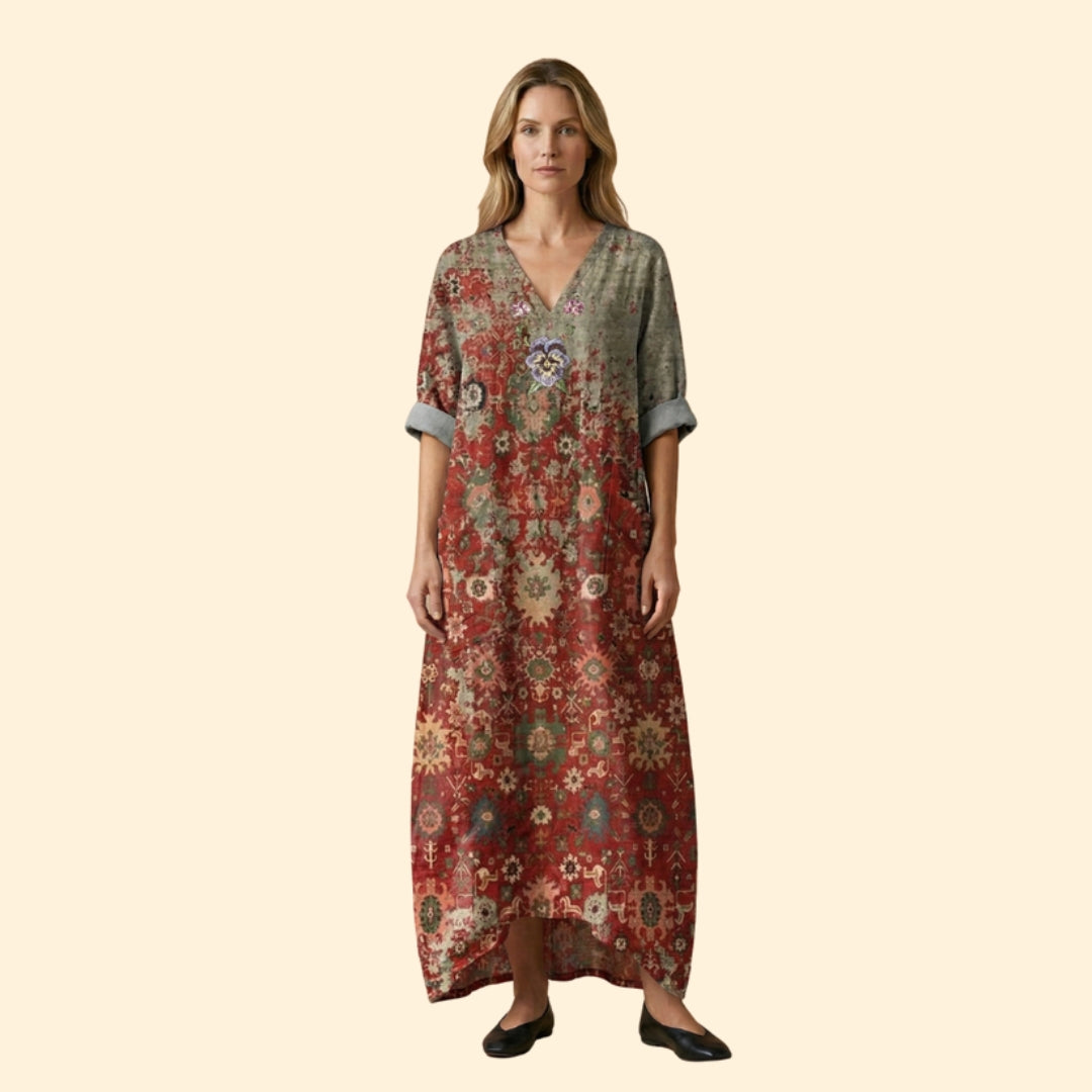 Women’s Maxi Dress with Front Pockets