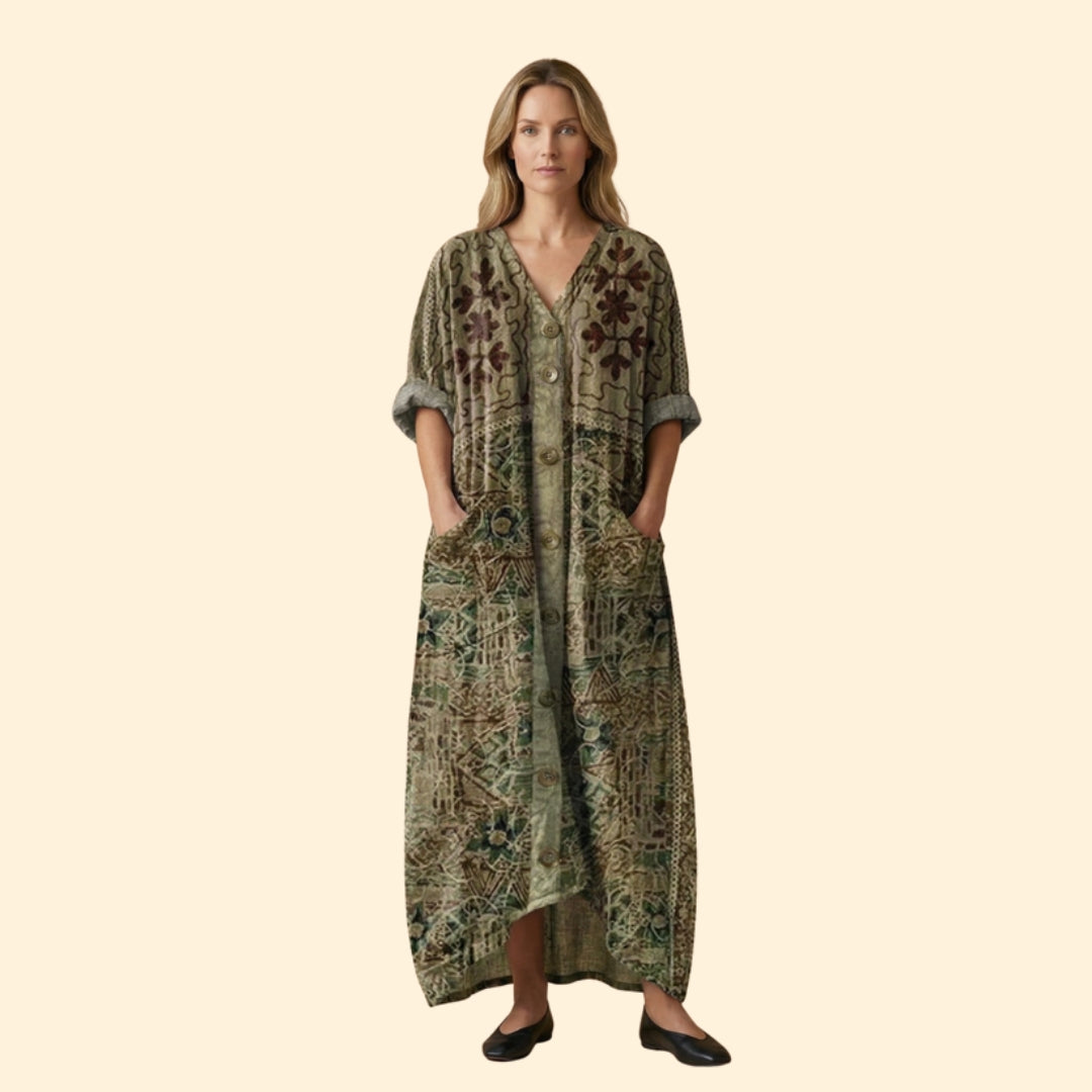 Women’s Maxi Dress with Front Pockets