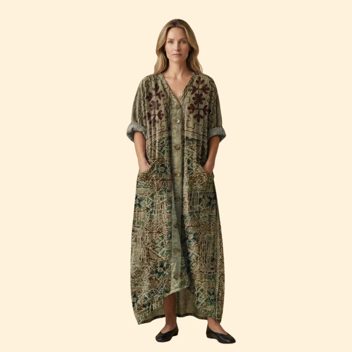 Women’s Maxi Dress with Front Pockets