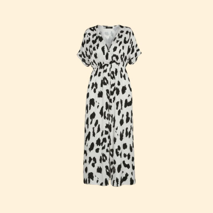 Women’s Maxi Dress with Leopard Print