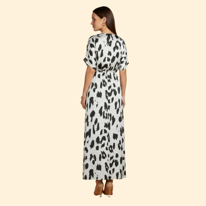 Women’s Maxi Dress with Leopard Print