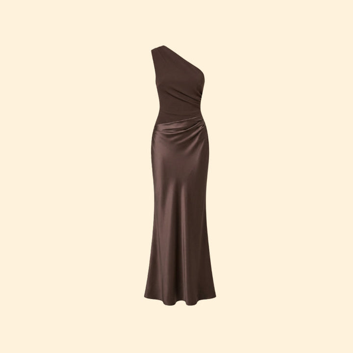 Women’s Maxi Dress with One-Shoulder Design