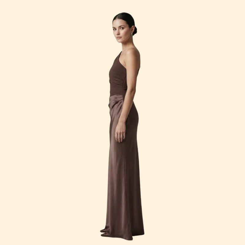 Women’s Maxi Dress with One-Shoulder Design
