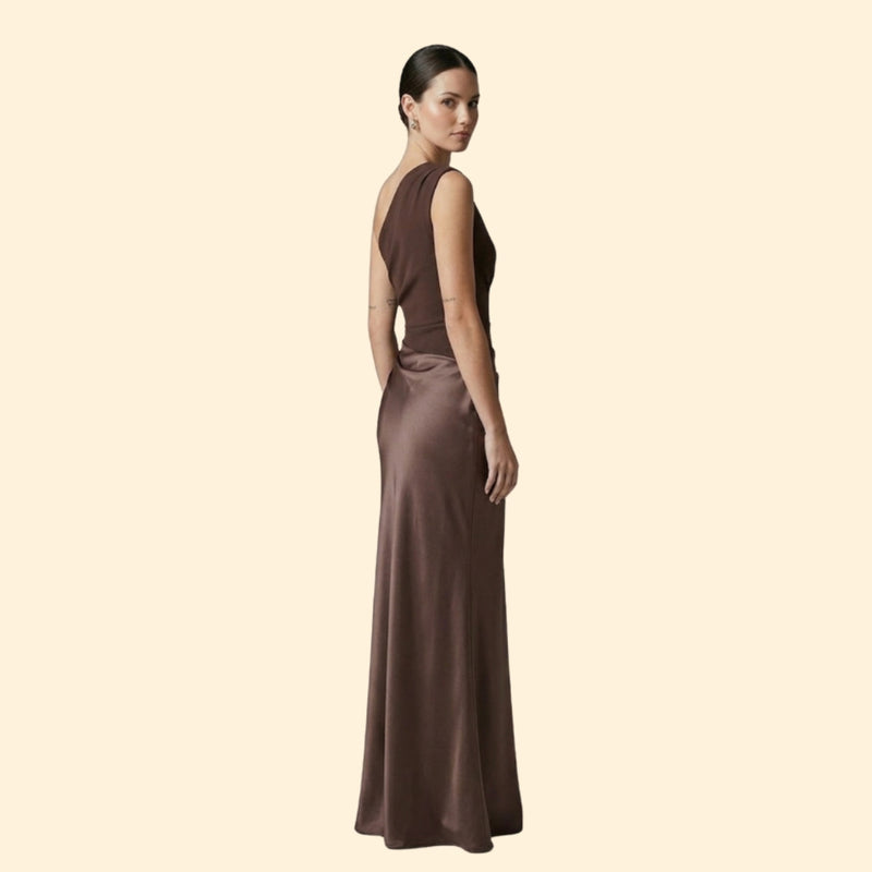 Women’s Maxi Dress with One-Shoulder Design