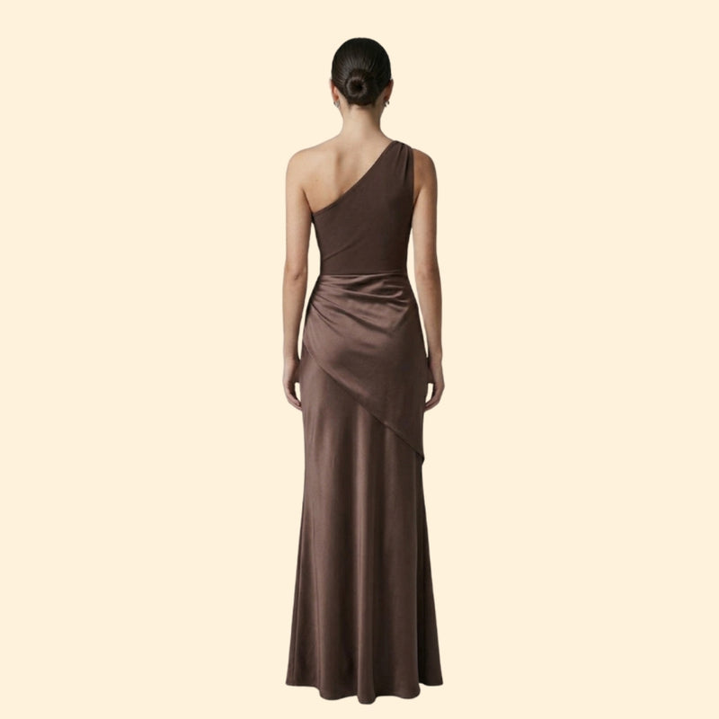 Women’s Maxi Dress with One-Shoulder Design