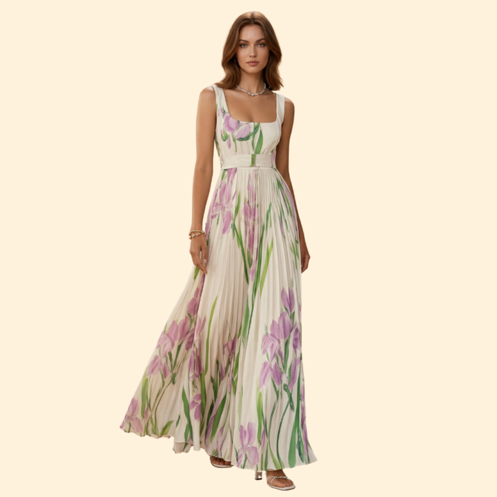 Women’s Maxi Dress with Square Neckline