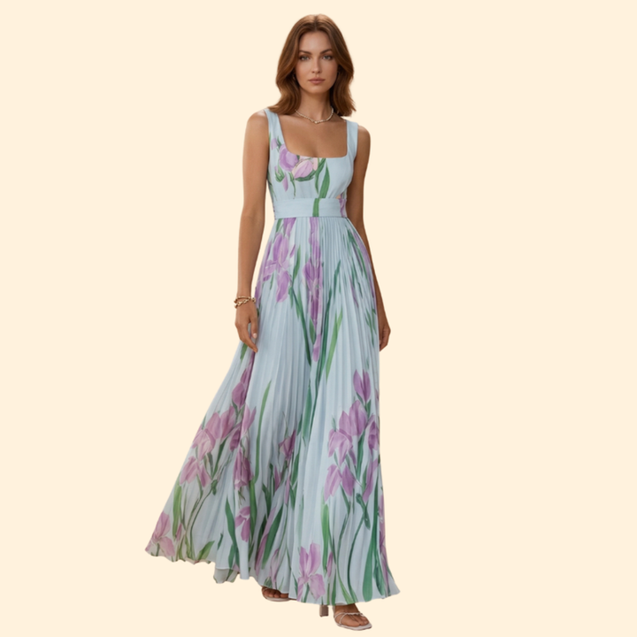 Women’s Maxi Dress with Square Neckline