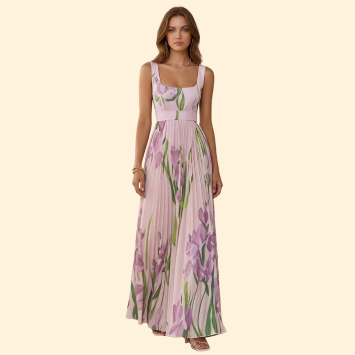 Women’s Maxi Dress with Square Neckline