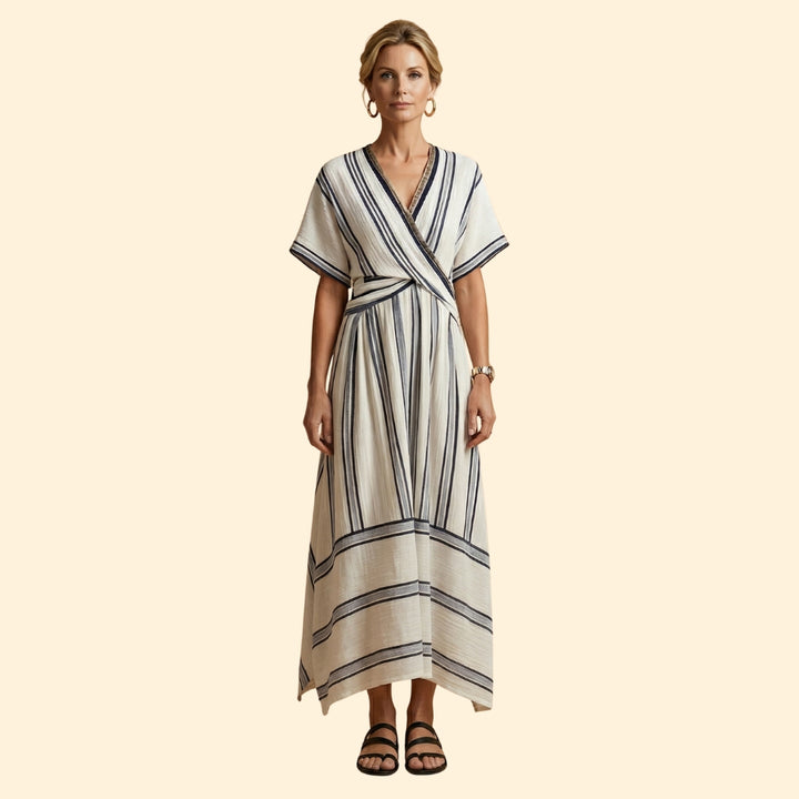 Women’s Maxi Dress with Striped Print