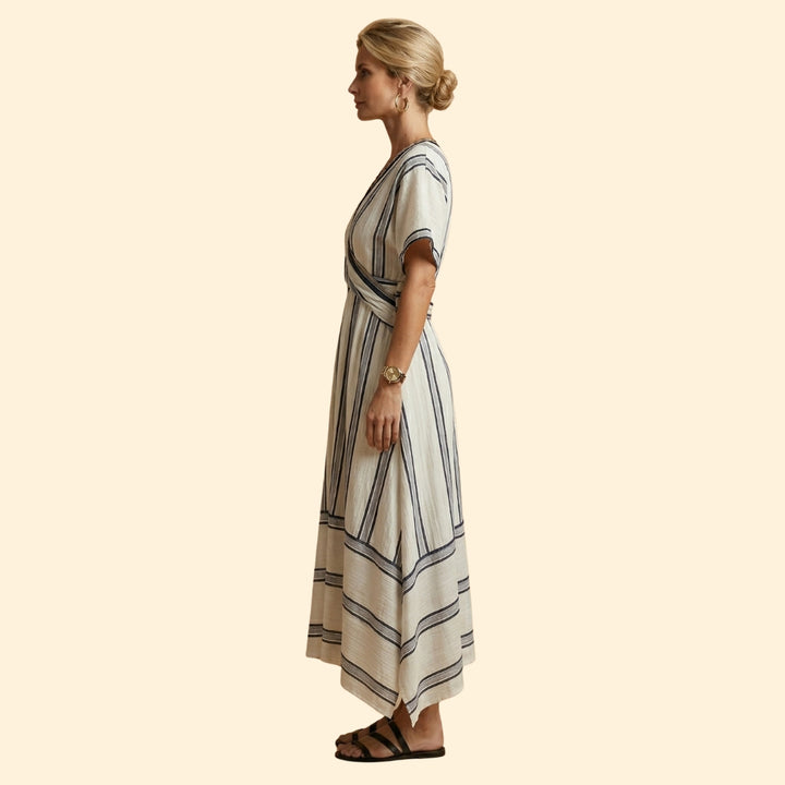 Women’s Maxi Dress with Striped Print