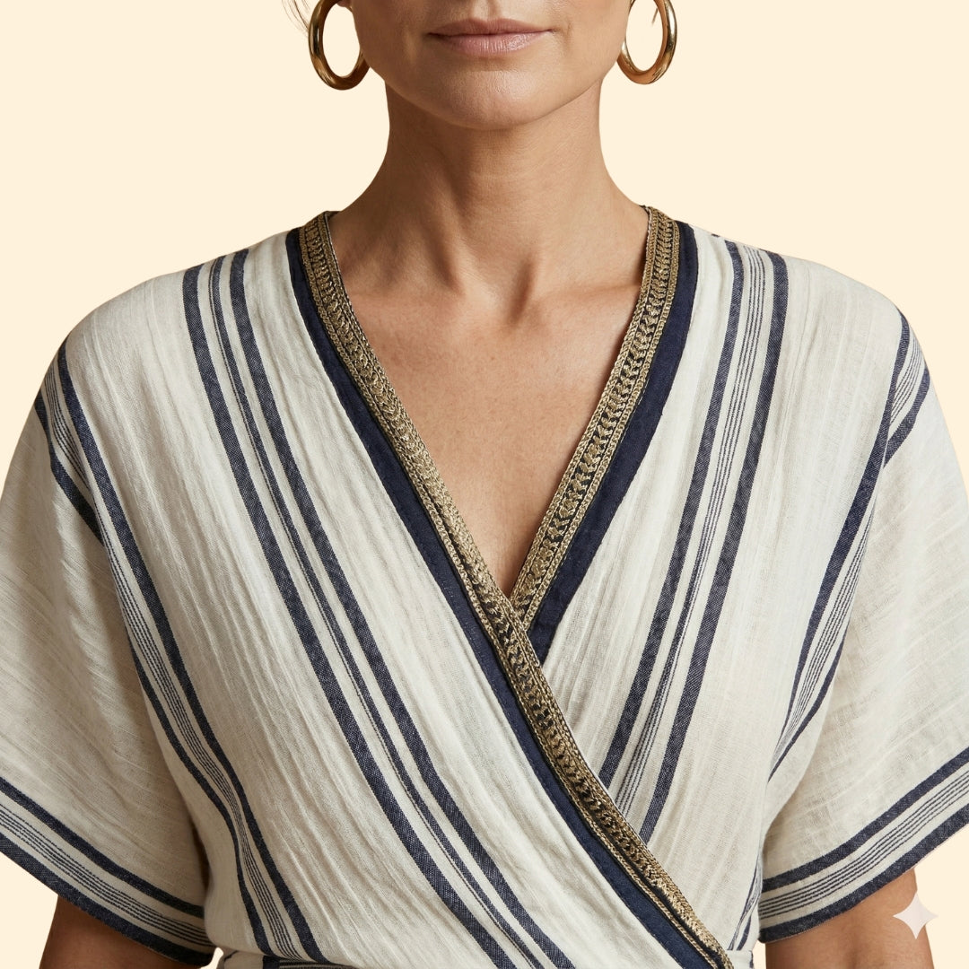 Women’s Maxi Dress with Striped Print