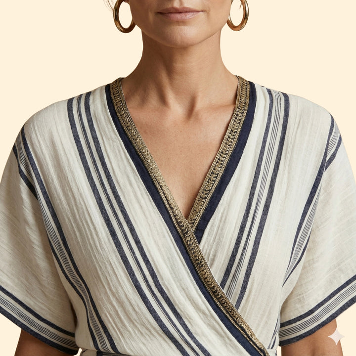 Women’s Maxi Dress with Striped Print