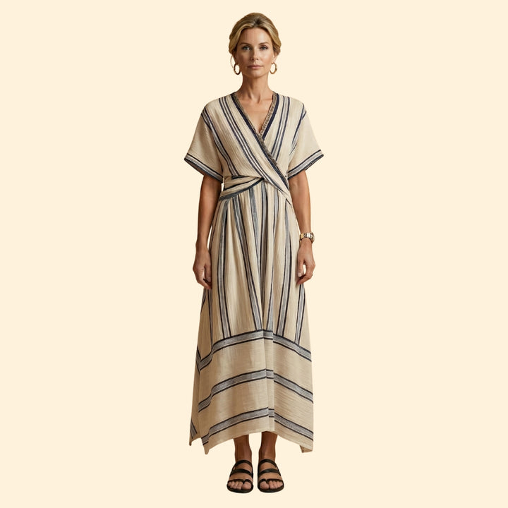 Women’s Maxi Dress with Striped Print