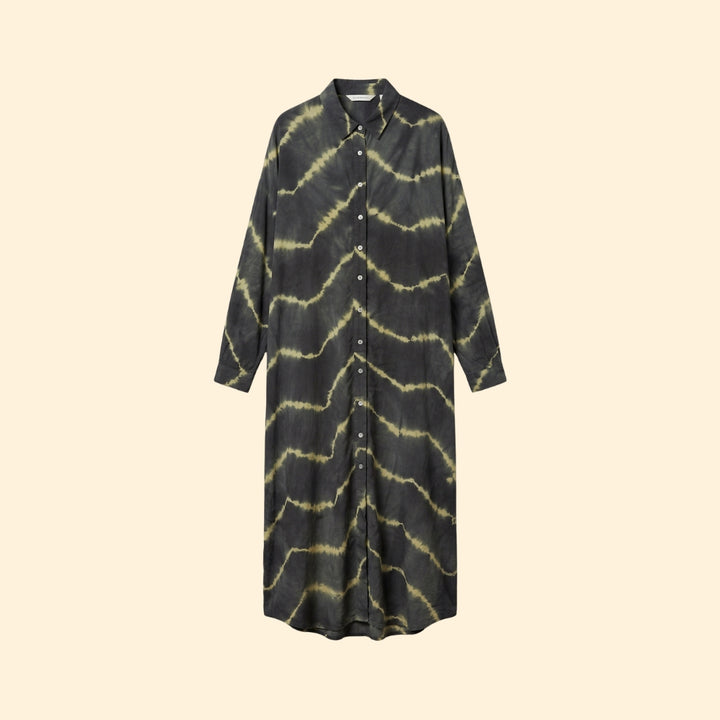 Women's Maxi Dress with Tie Dye Pattern