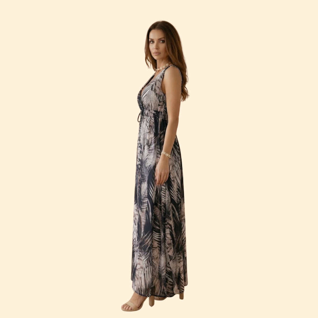 Women’s Maxi Dress with Tropical Print
