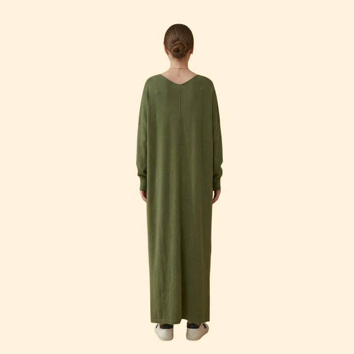 Women's Maxi Dress with V-Neckline
