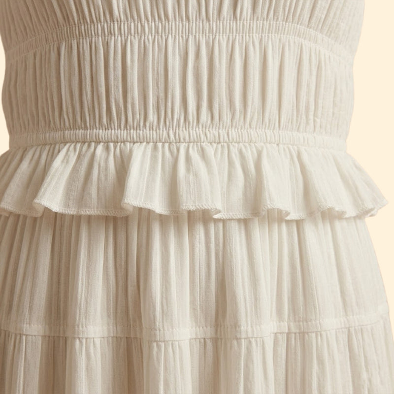 Women’s Maxi Skirt Set with Ruffle Texture