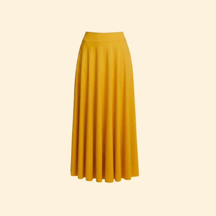 Women’s Maxi Skirt with Pleated Design
