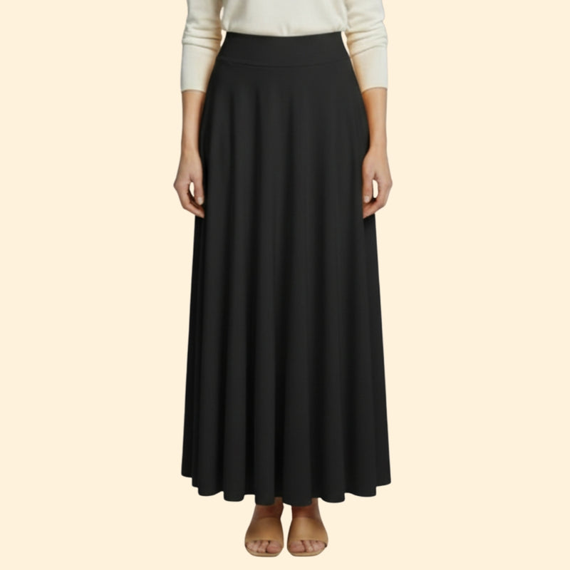 Women’s Maxi Skirt with Pleated Design