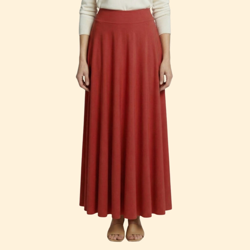Women’s Maxi Skirt with Pleated Design
