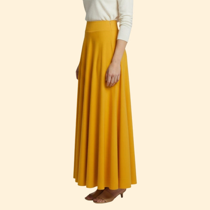 Women’s Maxi Skirt with Pleated Design