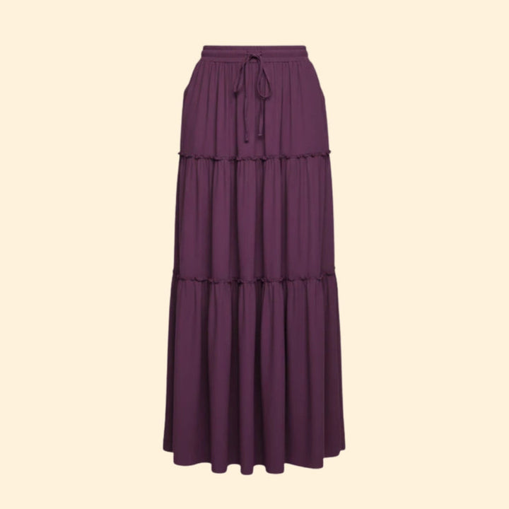 Women’s Maxi Skirt with Ruffled Layers