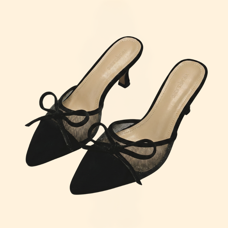 Women’s Mesh Pumps with Bow