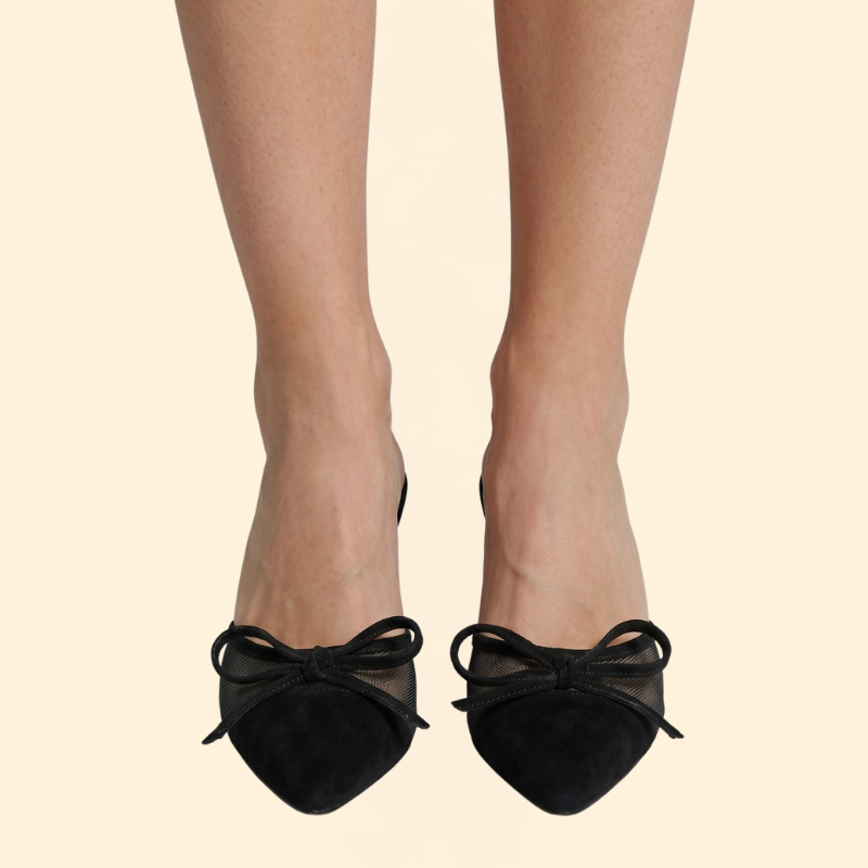 Women’s Mesh Pumps with Bow