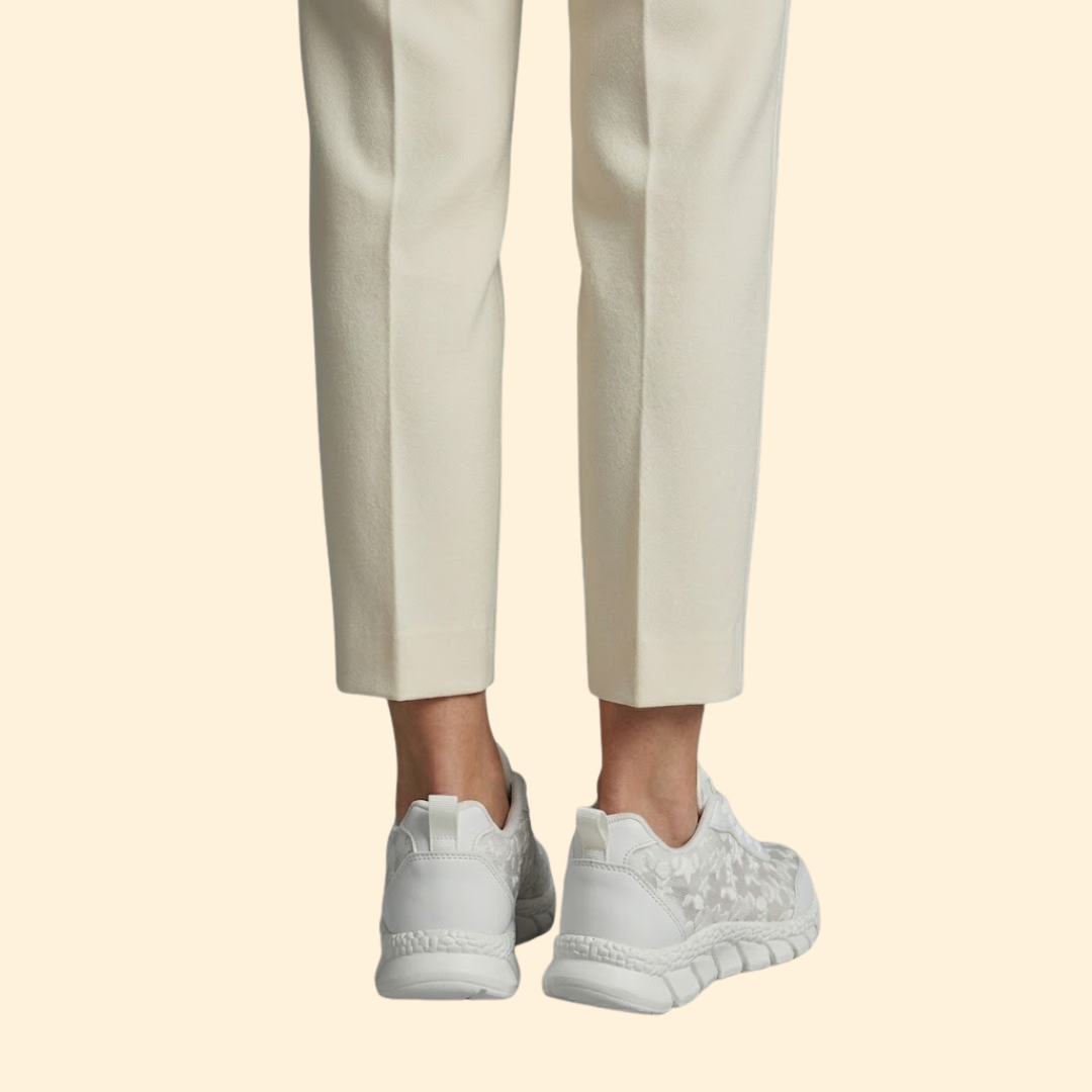 Women’s Mesh Sneakers with Floral Embroidery
