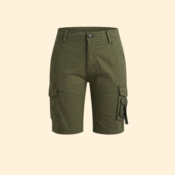Women’s Mid-Cargo Shorts with Button Pockets