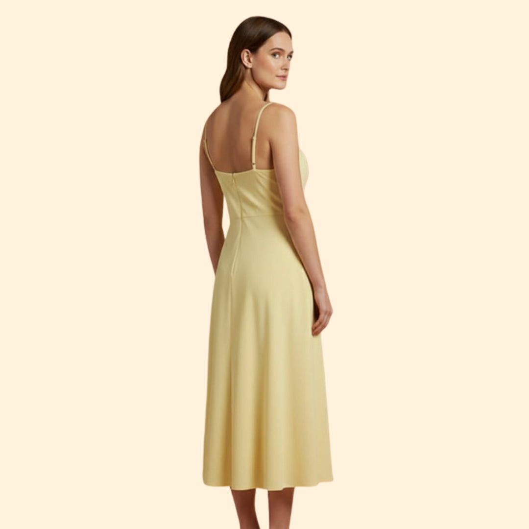 Women’s Midi Dress with Cowl Neckline