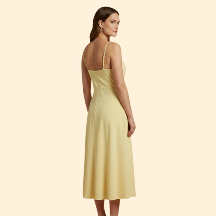 Women’s Midi Dress with Cowl Neckline