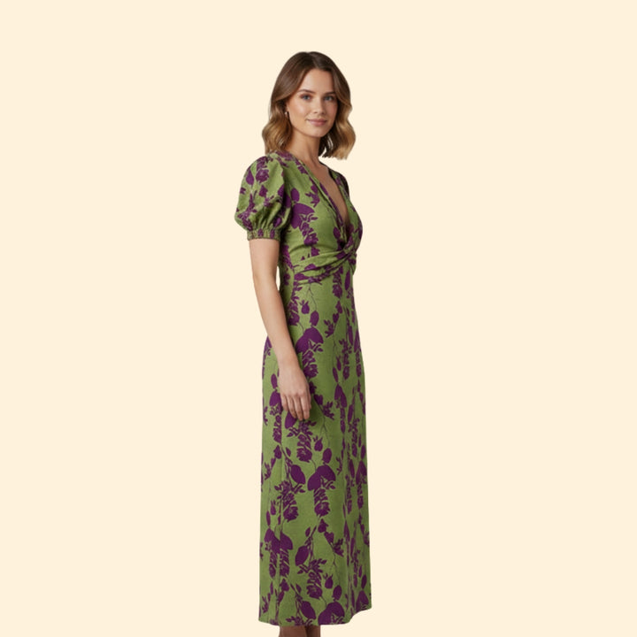 Women’s Midi Dress with Floral Print