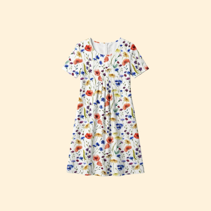 Women's Midi Dress with Floral Print