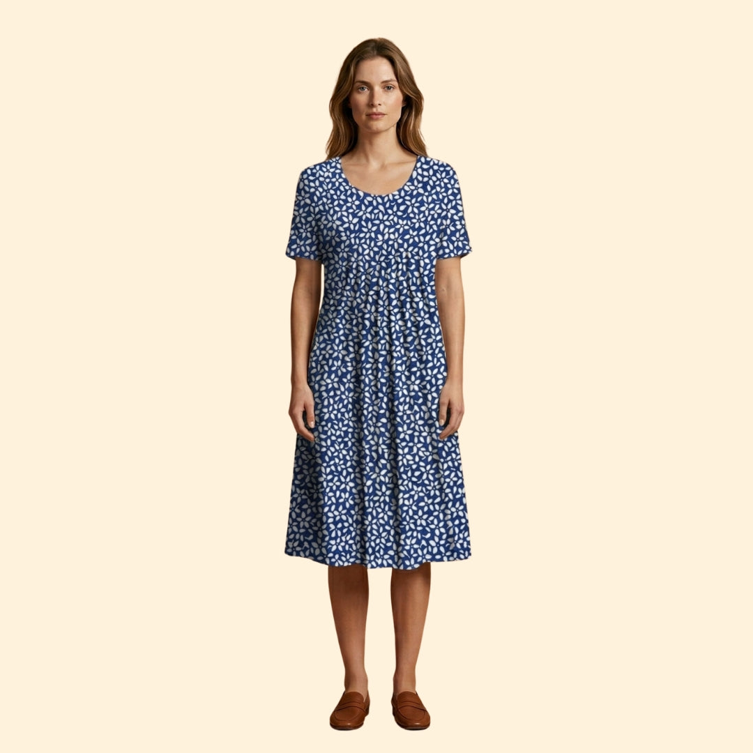Women's Midi Dress with Floral Print
