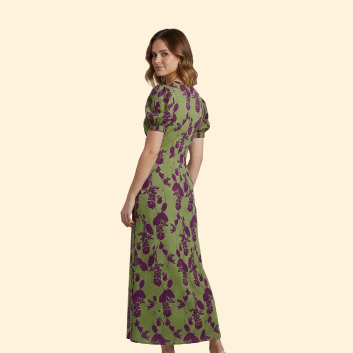 Women’s Midi Dress with Floral Print
