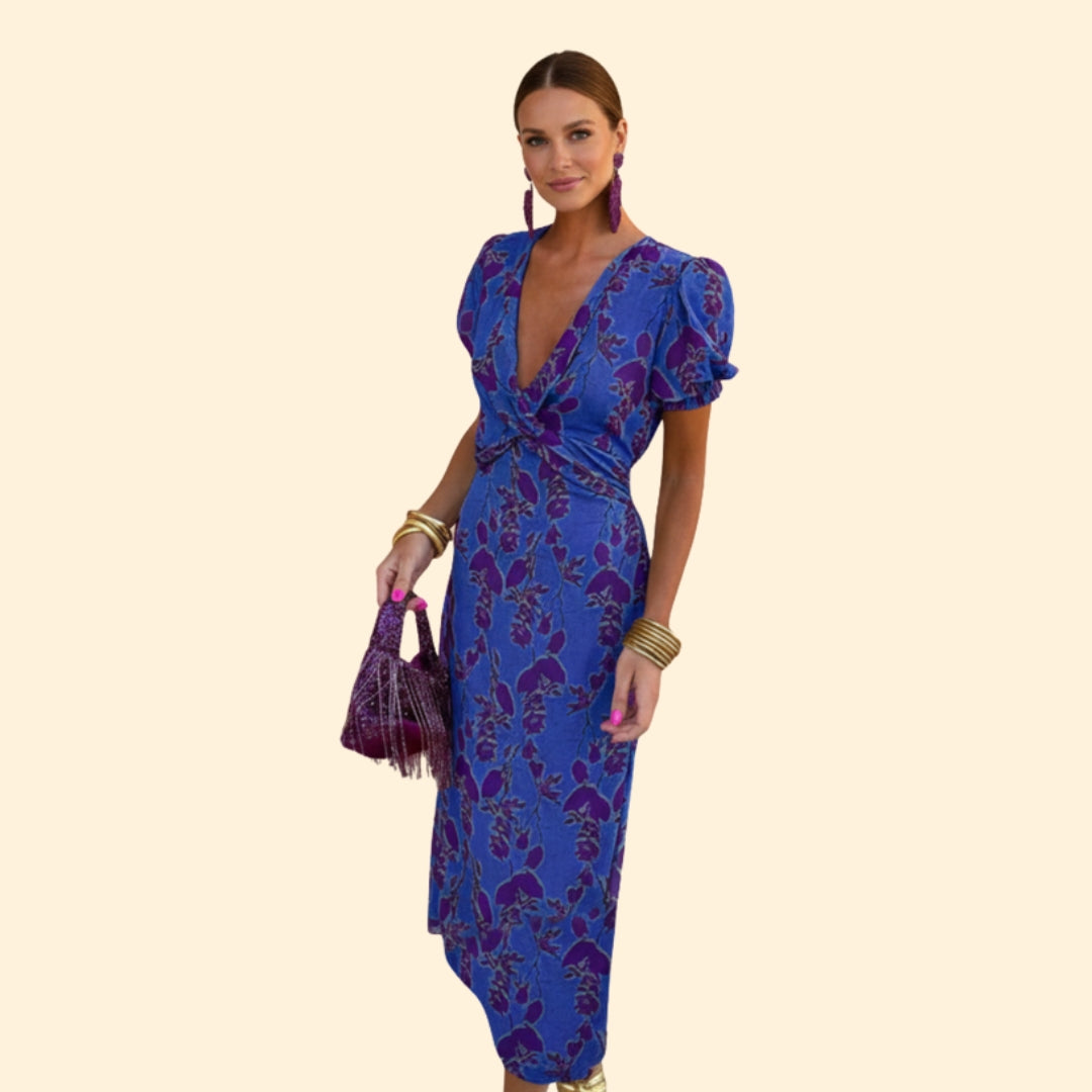 Women’s Midi Dress with Floral Print