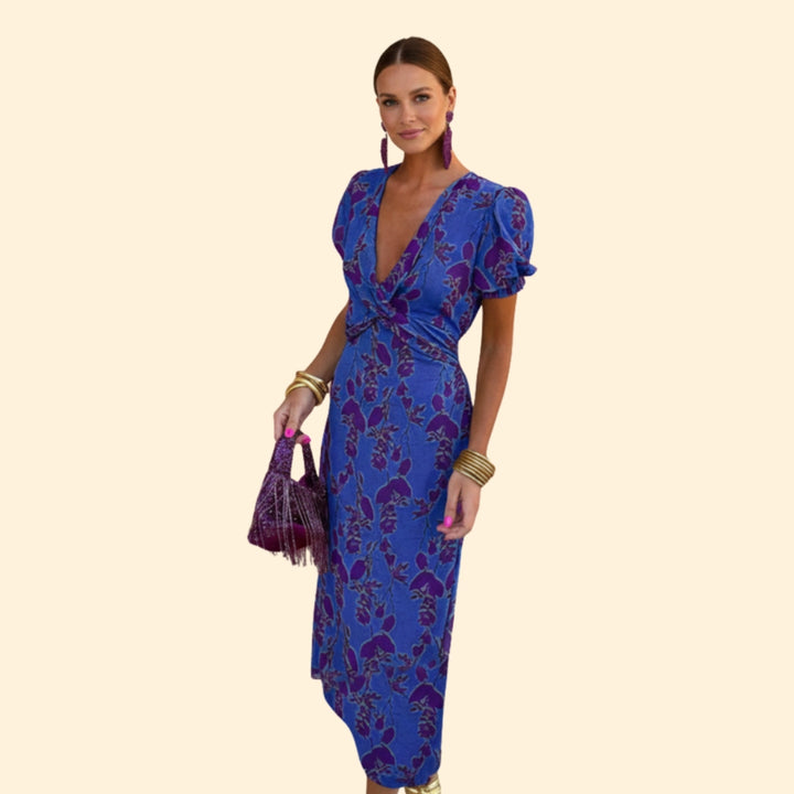 Women’s Midi Dress with Floral Print