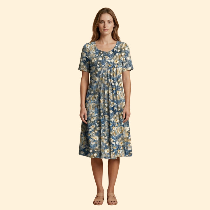 Women's Midi Dress with Floral Print
