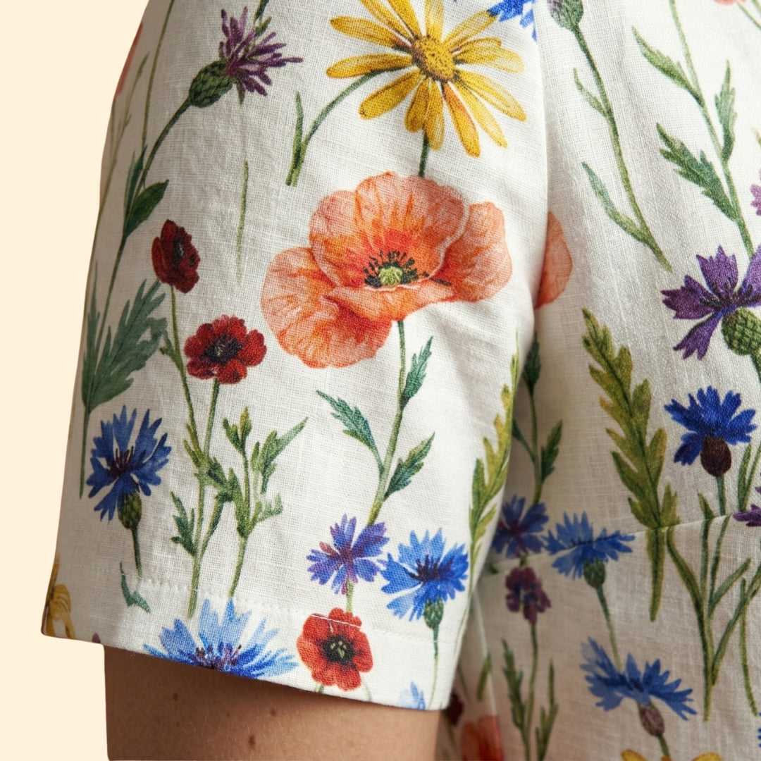 Women's Midi Dress with Floral Print