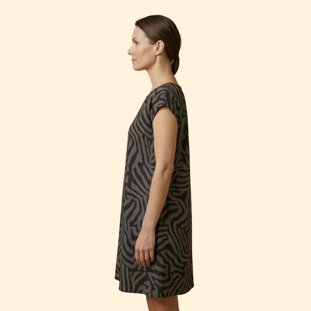 Women’s Midi Dress with Side Pockets