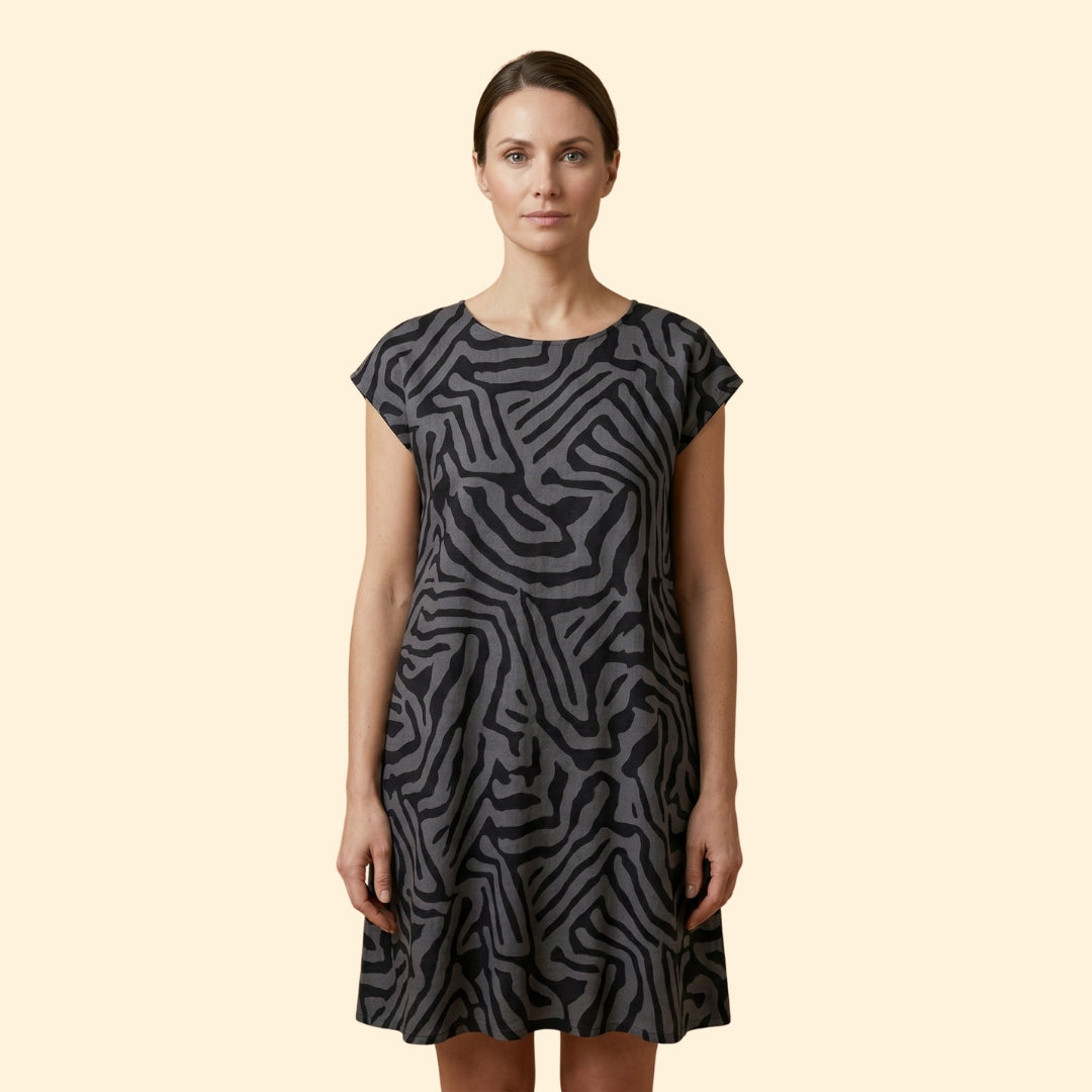 Women’s Midi Dress with Side Pockets