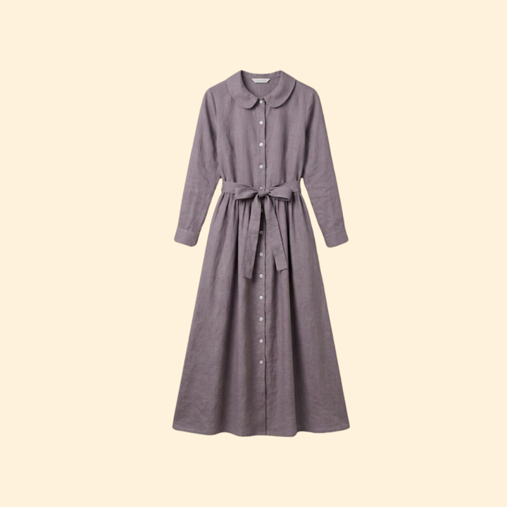 Women’s Midi Dress with Waist Tie