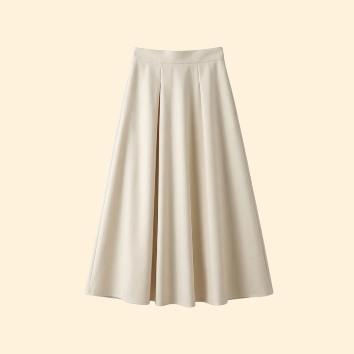 Women’s Midi Skirt with Belted Waist
