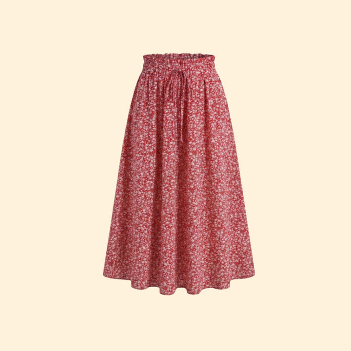 Women’s Midi Skirt with Drawstring Waist