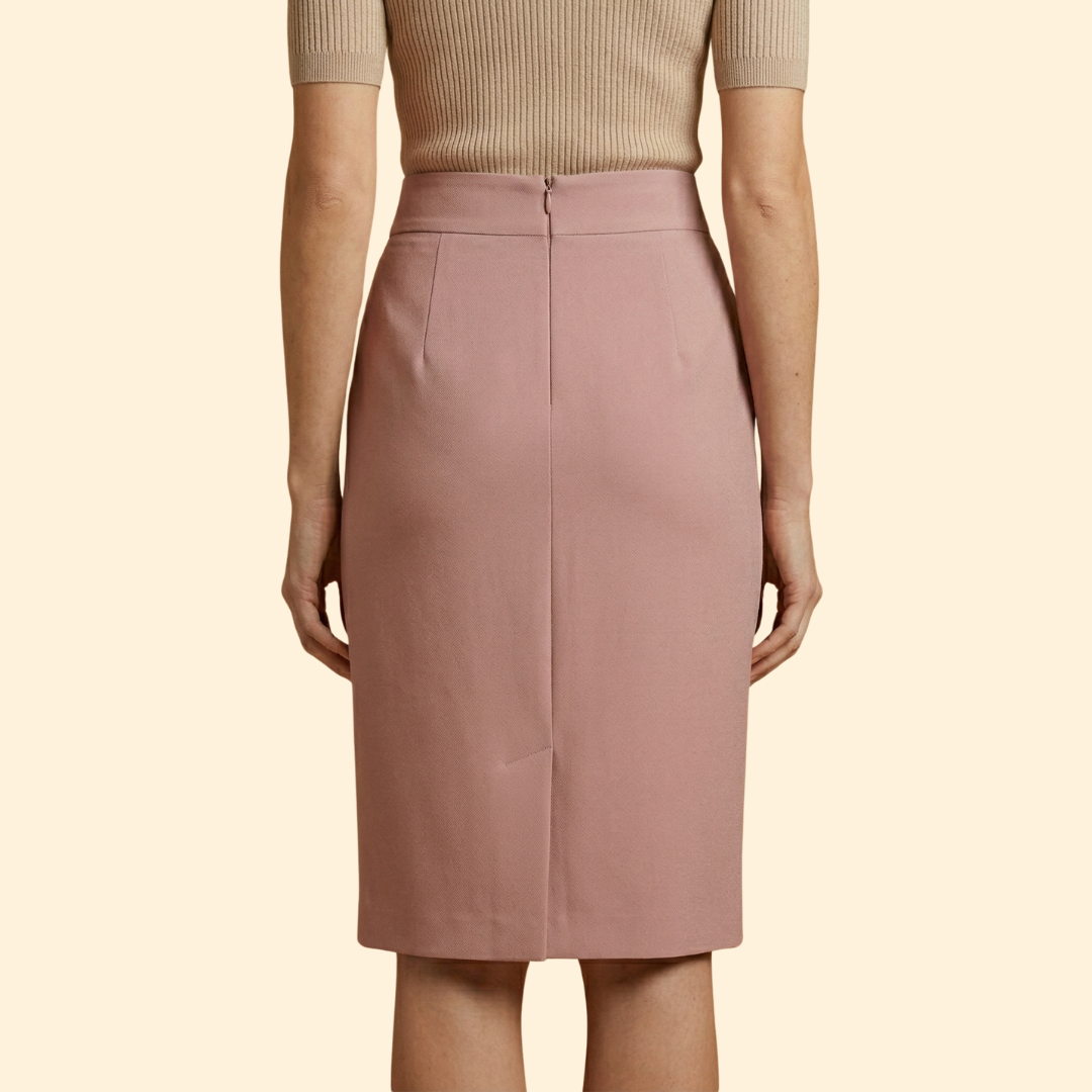 Women’s Midi Skirt with High-Waist Fit