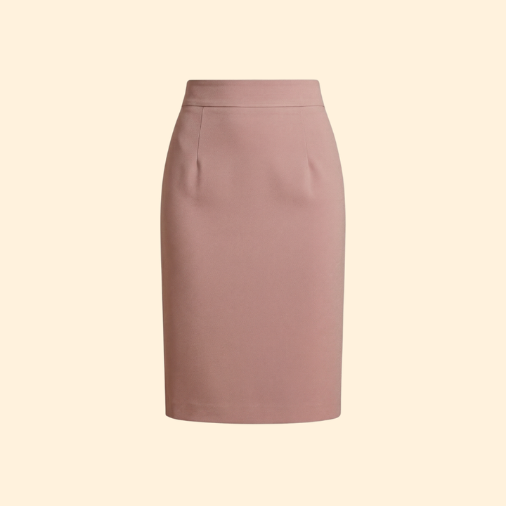 Women’s Midi Skirt with High-Waist Fit