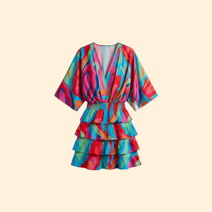 Women’s Mini Dress with Elastic Waistband