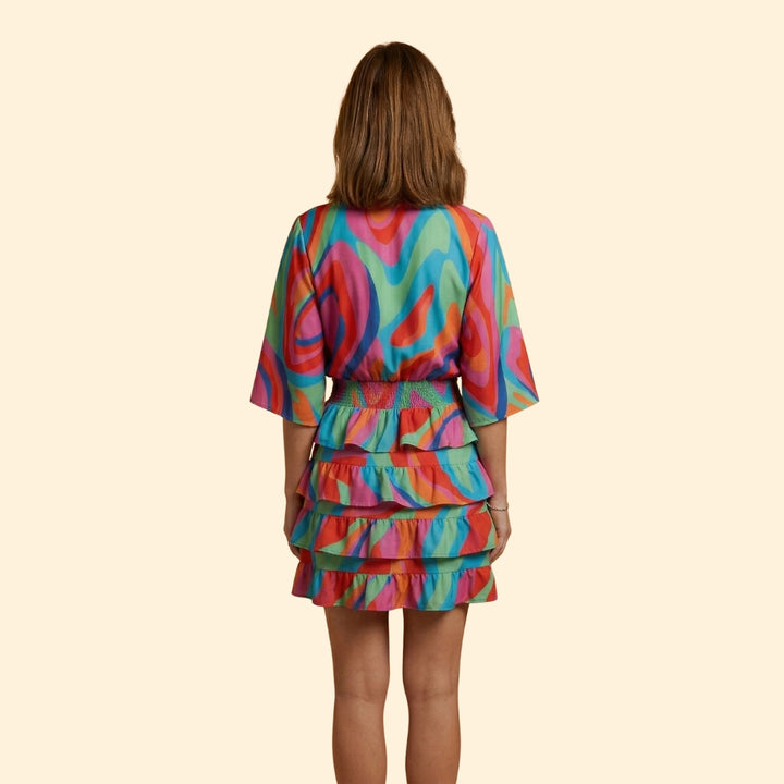 Women’s Mini Dress with Elastic Waistband